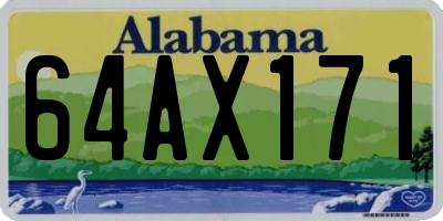 AL license plate 64AX171