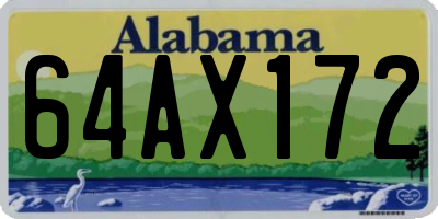 AL license plate 64AX172