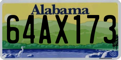 AL license plate 64AX173