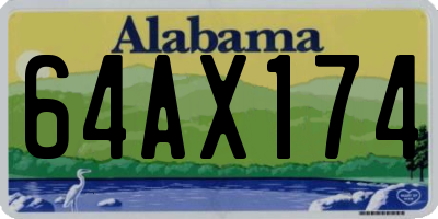 AL license plate 64AX174