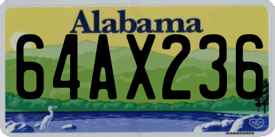 AL license plate 64AX236