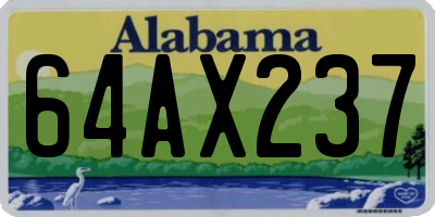 AL license plate 64AX237