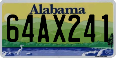 AL license plate 64AX241