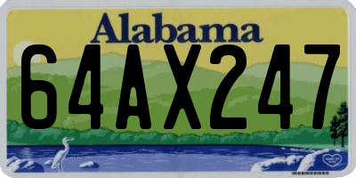 AL license plate 64AX247