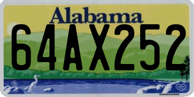 AL license plate 64AX252
