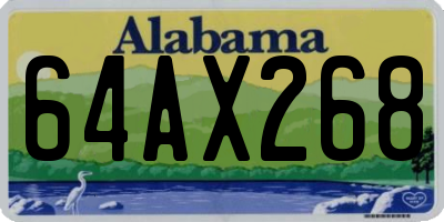 AL license plate 64AX268