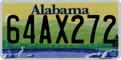 AL license plate 64AX272