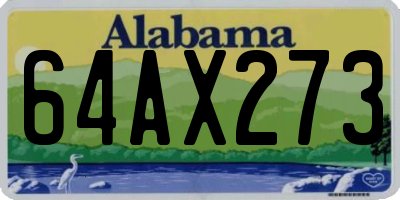 AL license plate 64AX273