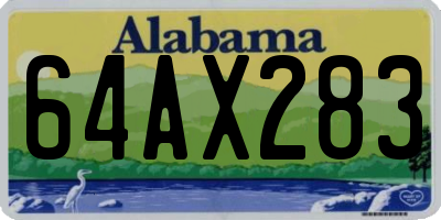 AL license plate 64AX283