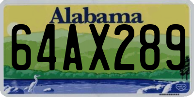 AL license plate 64AX289