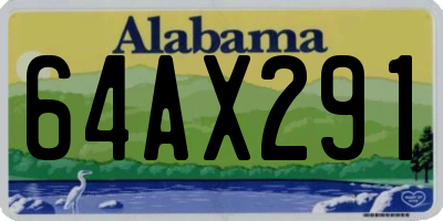 AL license plate 64AX291