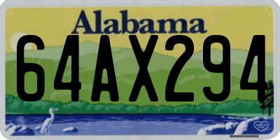 AL license plate 64AX294