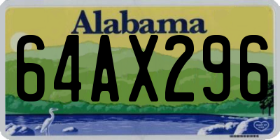 AL license plate 64AX296