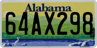 AL license plate 64AX298