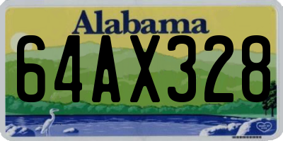 AL license plate 64AX328