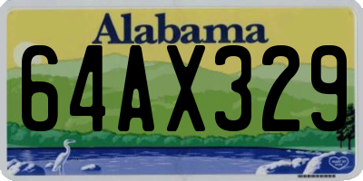 AL license plate 64AX329