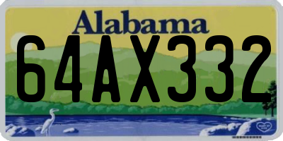 AL license plate 64AX332
