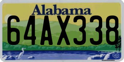 AL license plate 64AX338