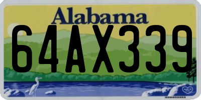 AL license plate 64AX339