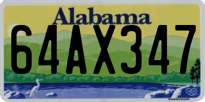AL license plate 64AX347