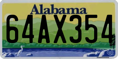 AL license plate 64AX354