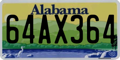AL license plate 64AX364
