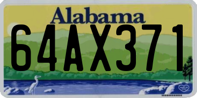 AL license plate 64AX371