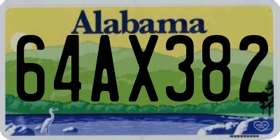 AL license plate 64AX382