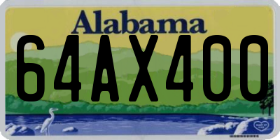 AL license plate 64AX400