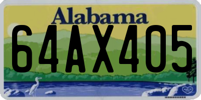 AL license plate 64AX405