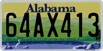 AL license plate 64AX413