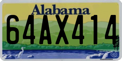 AL license plate 64AX414