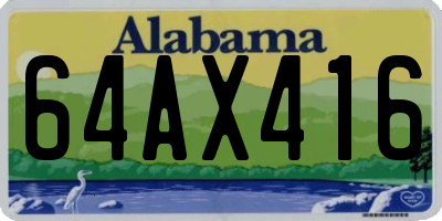 AL license plate 64AX416