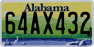AL license plate 64AX432