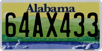 AL license plate 64AX433