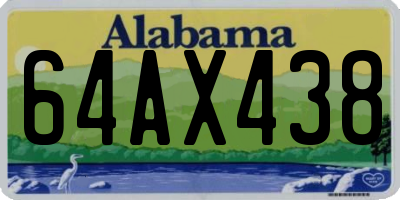 AL license plate 64AX438