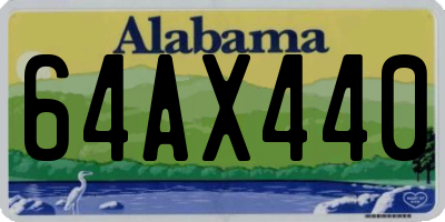 AL license plate 64AX440