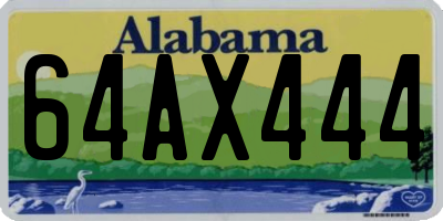 AL license plate 64AX444
