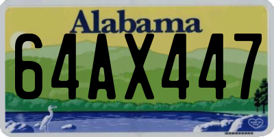 AL license plate 64AX447