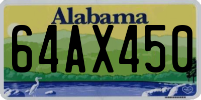 AL license plate 64AX450