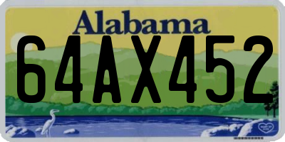 AL license plate 64AX452