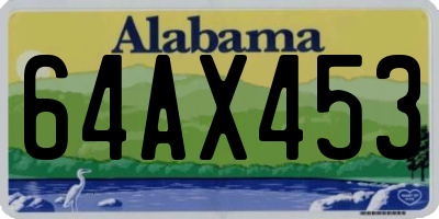 AL license plate 64AX453