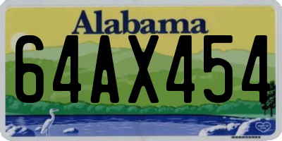 AL license plate 64AX454