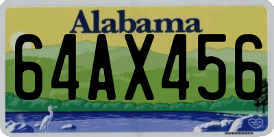 AL license plate 64AX456