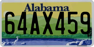 AL license plate 64AX459