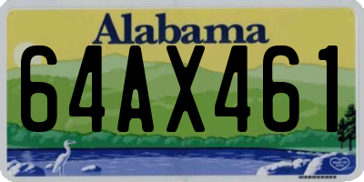 AL license plate 64AX461