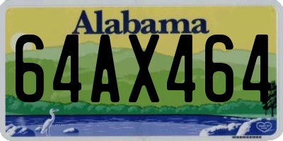 AL license plate 64AX464