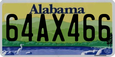 AL license plate 64AX466