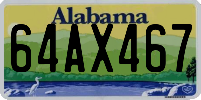 AL license plate 64AX467