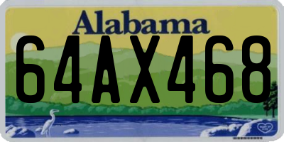AL license plate 64AX468